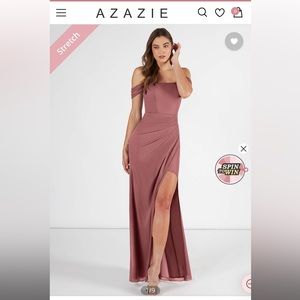 azazie desert rose kit bridesmaid dress